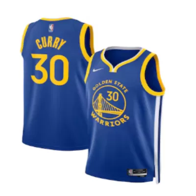 Camiseta CURRY #30 Golden State Warriors Swingman Blue NBA Jersey - Icon Edition - camisetasfutbol
