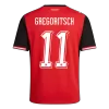 Camiseta GREGORITSCH #11 Austria 2026 Primera Equipación Copa del Mundo - Versión Hincha - camisetasfutbol