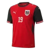 Camiseta BAUMGARTNER #19 Austria 2026 Primera Equipación Copa del Mundo - Versión Hincha - camisetasfutbol