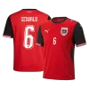 Camiseta SEIWALD #6 Austria 2026 Primera Equipación Copa del Mundo - Versión Hincha - camisetasfutbol