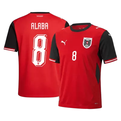 Camiseta ALABA #8 Austria 2026 Primera Equipación Copa del Mundo - Versión Hincha - camisetasfutbol