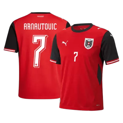 Camiseta ARNAUTOVIC #7 Austria 2026 Primera Equipación Copa del Mundo - Versión Hincha - camisetasfutbol