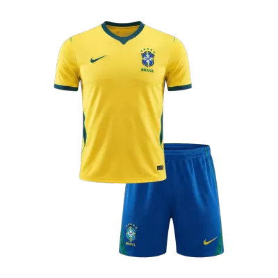 Miniconjunto Brazil 2026 Primera Equipación Copa del Mundo Niño - camisetasfutbol