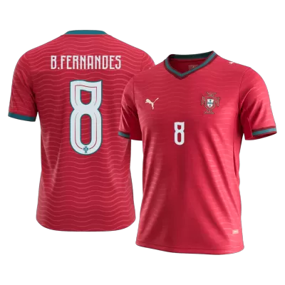 Camiseta B.FERNANDES #8 Portugal 2026 Primera Equipación Copa del Mundo - Versión Hincha - camisetasfutbol