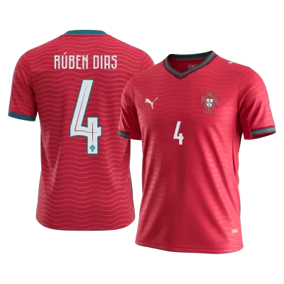 Camiseta RÚBEN DIAS #4 Portugal 2026 Primera Equipación Copa del Mundo - Versión Hincha - camisetasfutbol