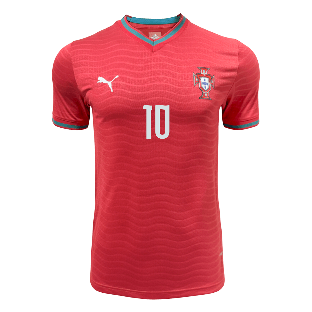 Camiseta versión jugador BERNARDO #10 Portugal 2026 Primera Equipación Copa del Mundo - Versión Jugador - camisetasfutbol