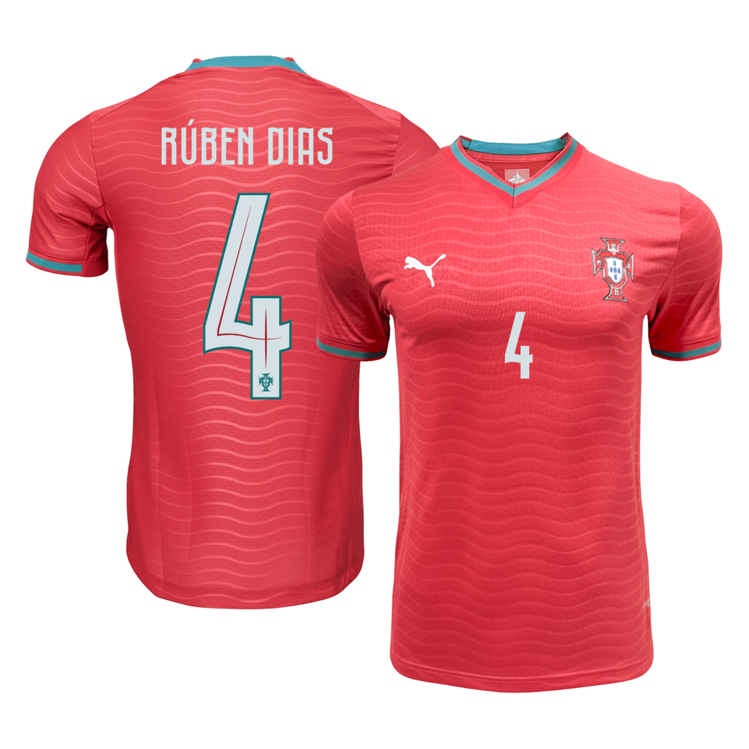 Camiseta versión jugador RÚBEN DIAS #4 Portugal 2026 Primera Equipación Copa del Mundo - Versión Jugador - camisetasfutbol