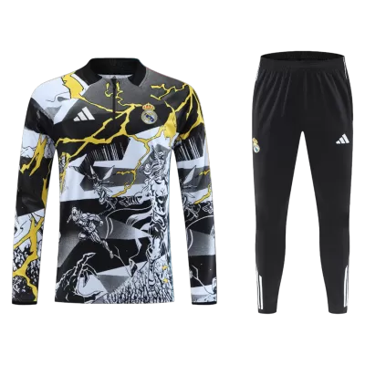 Conjunto Entrenamiento Real Madrid 2025/26 Niño (Chándal de Media Cremallera + Pantalón) - camisetasfutbol