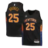 Camiseta BRIDGES #25 New York Knicks Swingman Black NBA Jersey - Statement Edition - camisetasfutbol