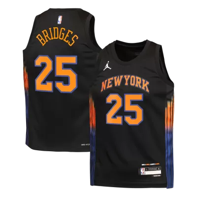 Camiseta BRIDGES #25 New York Knicks Swingman Black NBA Jersey - Statement Edition - camisetasfutbol