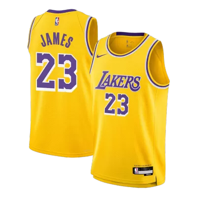Camiseta JAMES#23 Los Angeles Lakers Swingman Yellow 25/26 NBA Jersey - Icon Edition - camisetasfutbol