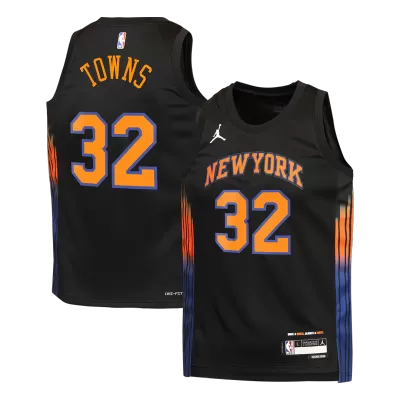 Camiseta TOWNS #32 New York Knicks Swingman Black NBA Jersey - Statement Edition - camisetasfutbol