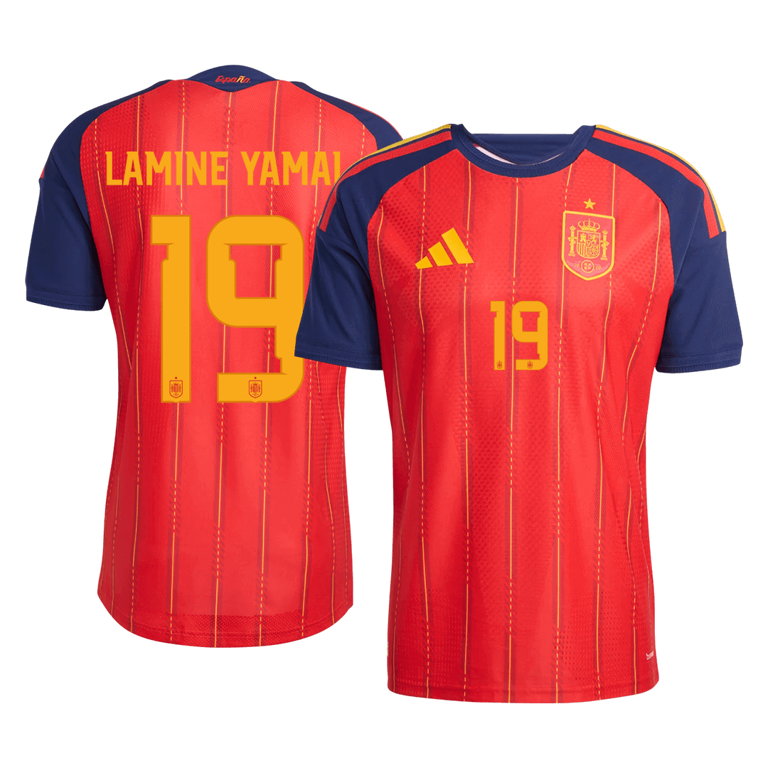 Camiseta versión jugador LAMINE YAMAL #19 España 2026 Primera Equipación Copa del Mundo - Versión Jugador - camisetasfutbol