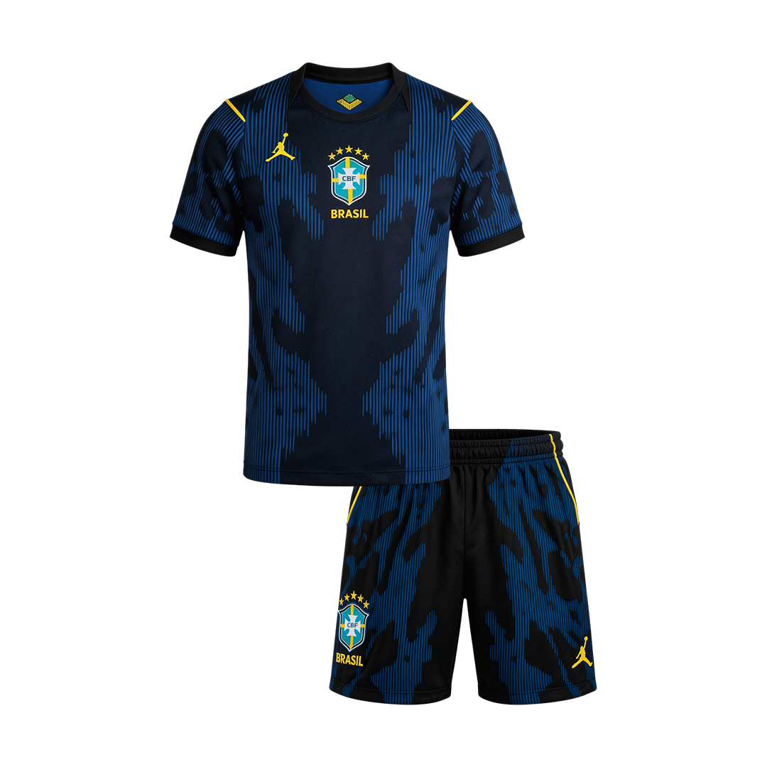 Miniconjunto Brazil 2026 Segunda Equipación Copa del Mundo Niño - camisetasfutbol