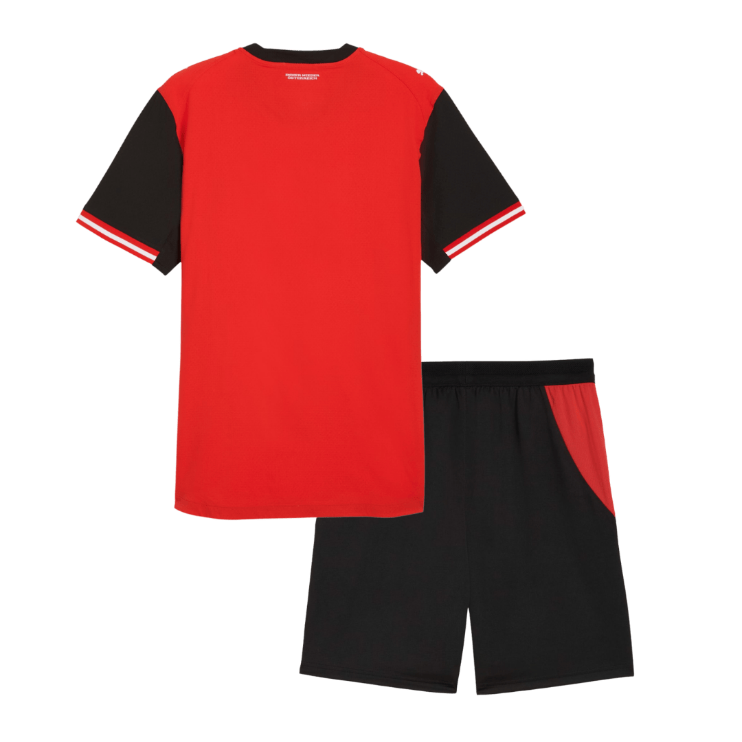 Miniconjunto Austria 2026 Primera Equipación Copa del Mundo Niño - camisetasfutbol