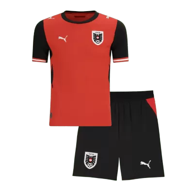Miniconjunto Austria 2026 Primera Equipación Copa del Mundo Niño - camisetasfutbol
