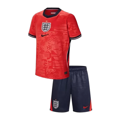 Miniconjunto Inglaterra 2026 Segunda Equipación Copa del Mundo Niño - camisetasfutbol