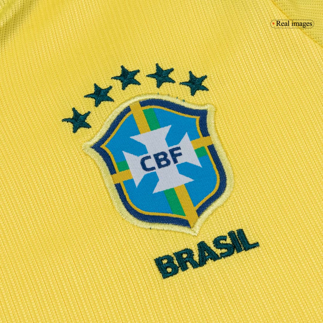 Miniconjunto Brazil 2026 Primera Equipación Copa del Mundo Niño - camisetasfutbol