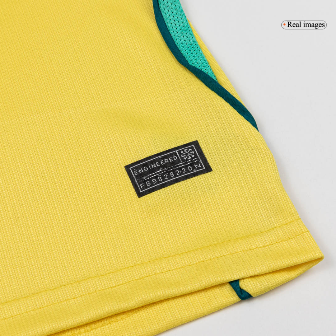 Miniconjunto Brazil 2026 Primera Equipación Copa del Mundo Niño - camisetasfutbol
