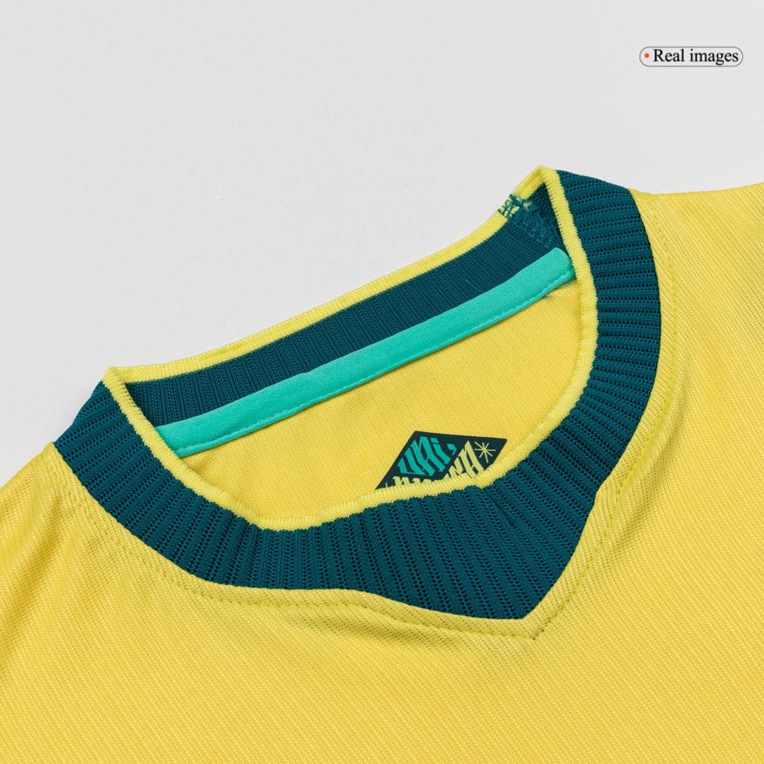 Miniconjunto Brazil 2026 Primera Equipación Copa del Mundo Niño - camisetasfutbol