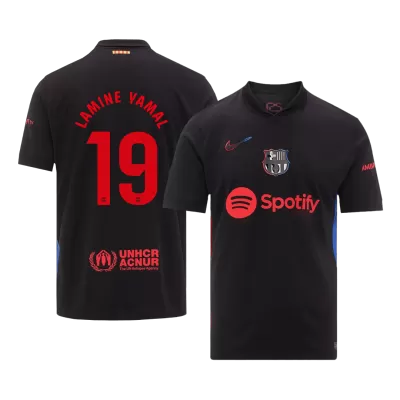 Camiseta LAMINE YAMAL #19 Barcelona Segunda Equipación - Versión Hincha - camisetasfutbol