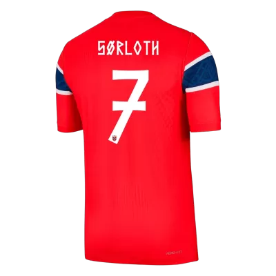 Camiseta versión jugador SØRLOTH #7 Noruega 2026 Primera Equipación Copa del Mundo - Versión Jugador - camisetasfutbol