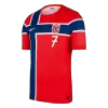 Camiseta versión jugador SØRLOTH #7 Noruega 2026 Primera Equipación Copa del Mundo - Versión Jugador - camisetasfutbol