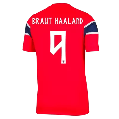 Camiseta versión jugador BRAUT HAALAND #9 Noruega 2026 Primera Equipación Copa del Mundo - Versión Jugador - camisetasfutbol