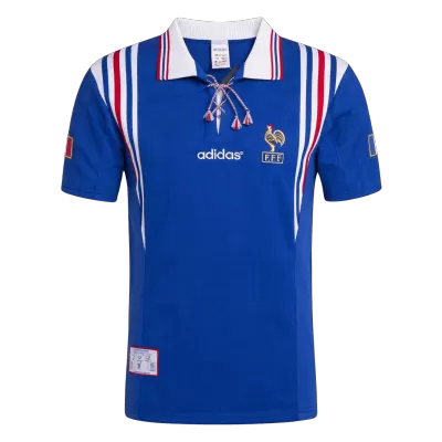 Camiseta Retro 1996 Francia Primera Equipación - camisetasfutbol