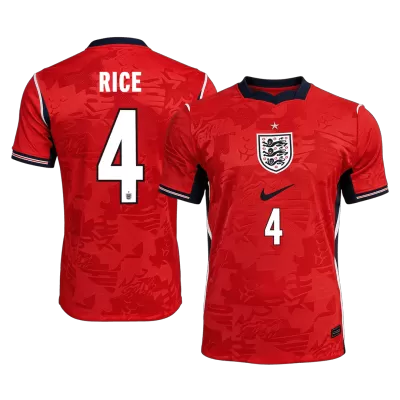 Camiseta versión jugador RICE #4 Inglaterra 2026 Segunda Equipación Copa del Mundo - Versión Jugador - camisetasfutbol
