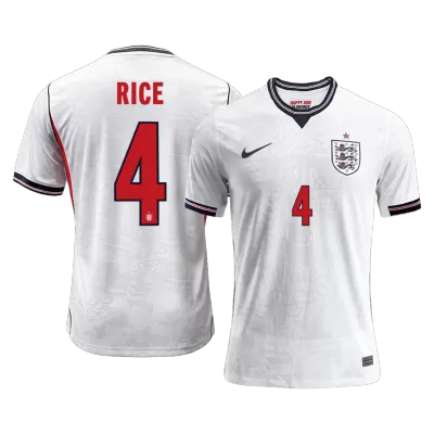 Camiseta versión jugador RICE #4 Inglaterra 2026 Primera Equipación Copa del Mundo - Versión Jugador - camisetasfutbol