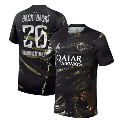 Camiseta Champions of Europe #26 PSG 2025/26 - Versión Hincha - camisetasfutbol