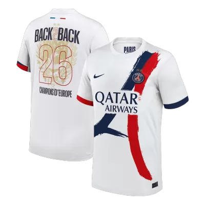 Camiseta Champions of Europe #26 PSG/26 Segunda Equipación - Versión Hincha - camisetasfutbol