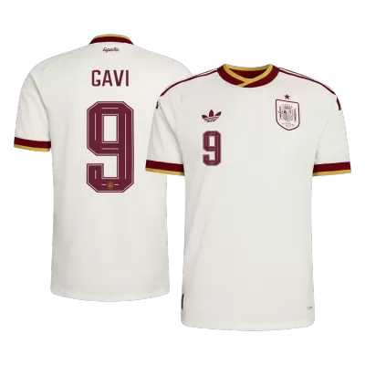 Camiseta versión jugador GAVI #9 España 2026 Segunda Equipación Copa del Mundo - Versión Jugador - camisetasfutbol