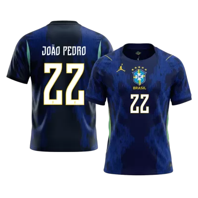 Camiseta JOÃO PEDRO #22 Brazil 2026 Segunda Equipación Copa del Mundo - Versión Hincha - camisetasfutbol