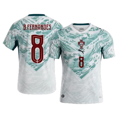 Camiseta B.FERNANDES #8 Portugal 2026 Segunda Equipación Copa del Mundo - Versión Hincha - camisetasfutbol