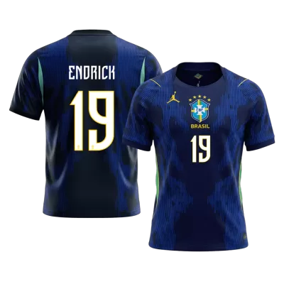 Camiseta ENDRICK #19 Brazil 2026 Segunda Equipación Copa del Mundo - Versión Hincha - camisetasfutbol