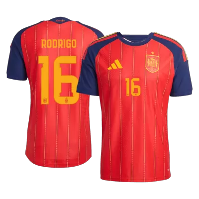 Camiseta versión jugador RODRIGO #16 España 2026 Primera Equipación Copa del Mundo - Versión Jugador - camisetasfutbol