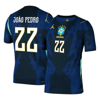 Camiseta versión jugador JOÃO PEDRO #22 Brazil 2026 Segunda Equipación Copa del Mundo - Versión Jugador - camisetasfutbol