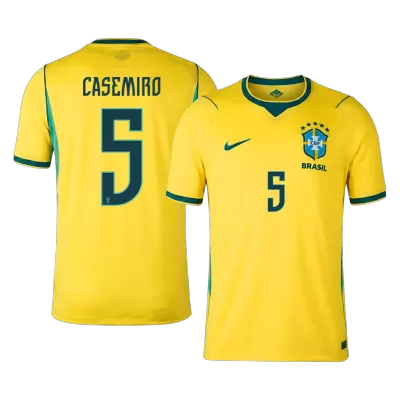 Camiseta CASEMIRO #5 Brazil 2026 Primera Equipación Copa del Mundo - Versión Hincha - camisetasfutbol