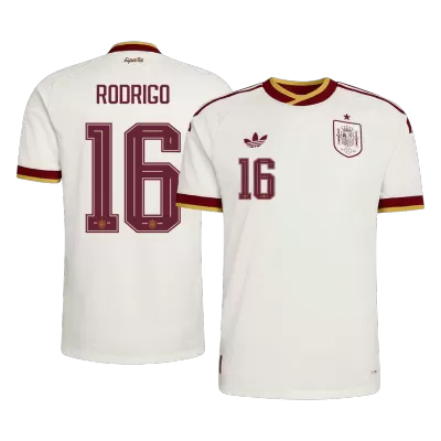 Camiseta versión jugador RODRIGO #16 España 2026 Segunda Equipación Copa del Mundo - Versión Jugador - camisetasfutbol