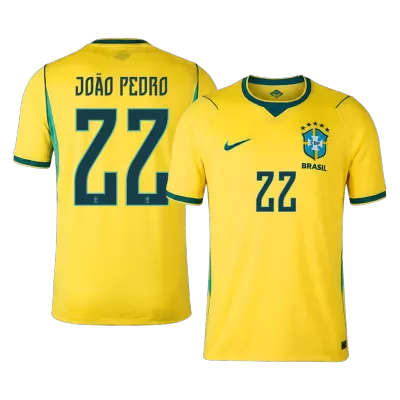 Camiseta JOÃO PEDRO #22 Brazil 2026 Primera Equipación Copa del Mundo - Versión Hincha - camisetasfutbol