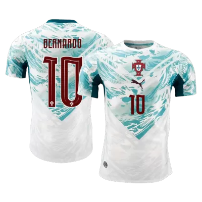 Camiseta versión jugador BERNARDO #10 Portugal 2026 Segunda Equipación Copa del Mundo - Versión Jugador - camisetasfutbol