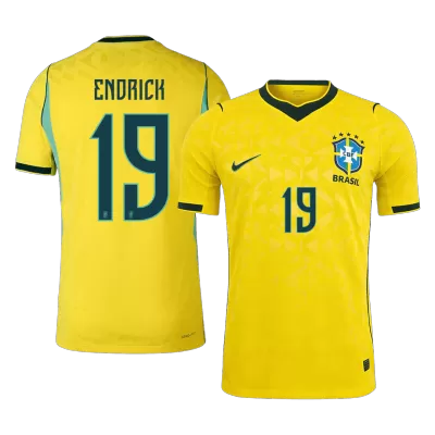 Camiseta versión jugador ENDRICK #19 Brazil 2026 Primera Equipación Copa del Mundo - Versión Jugador - camisetasfutbol