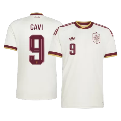 Camiseta GAVI #9 España 2026 Segunda Equipación Copa del Mundo - Versión Hincha - camisetasfutbol