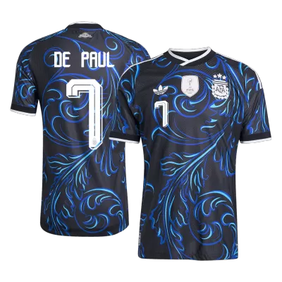 Camiseta versión jugador DE PAUL #7 Argentina 2026 Segunda Equipación Copa del Mundo - Versión Jugador - camisetasfutbol