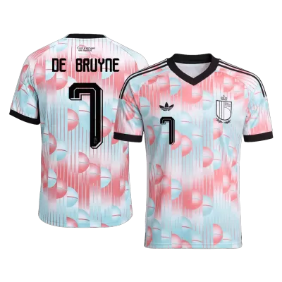 Camiseta DE BRUYNE #7 Bélgica 2026 Segunda Equipación Copa del Mundo - Versión Hincha - camisetasfutbol