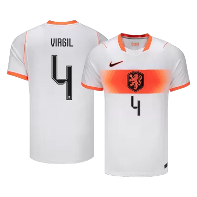Camiseta VIRGIL #4 Holanda 2026 Segunda Equipación Copa del Mundo - Versión Hincha - camisetasfutbol