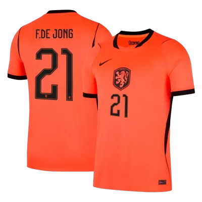 Camiseta F.DE JONG #21 Holanda 2026 Primera Equipación Copa del Mundo - Versión Hincha - camisetasfutbol