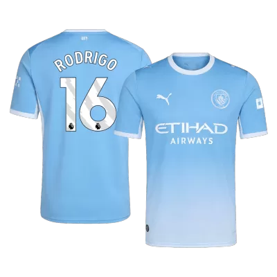 Camiseta RODRIGO #16 Manchester City 2026/27 Primera Equipación - Versión Hincha - camisetasfutbol
